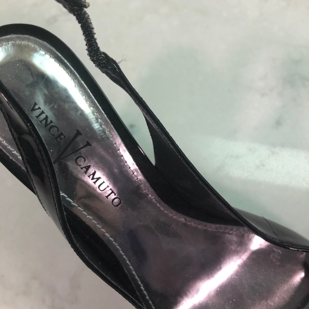Vince Camuto Black Patent Leather Heels - Picture 2 of 7